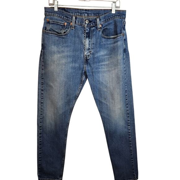 Levi's Other - Levi's 512 Slim Taper Fit Light Wash Jeans Classic Blue Denim Mens Size 34x32